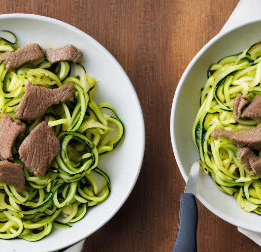Zucchini Noodles And Beef